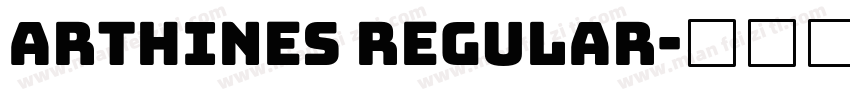 Arthines Regular字体转换